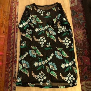 Zara Sheer Tropical Dress